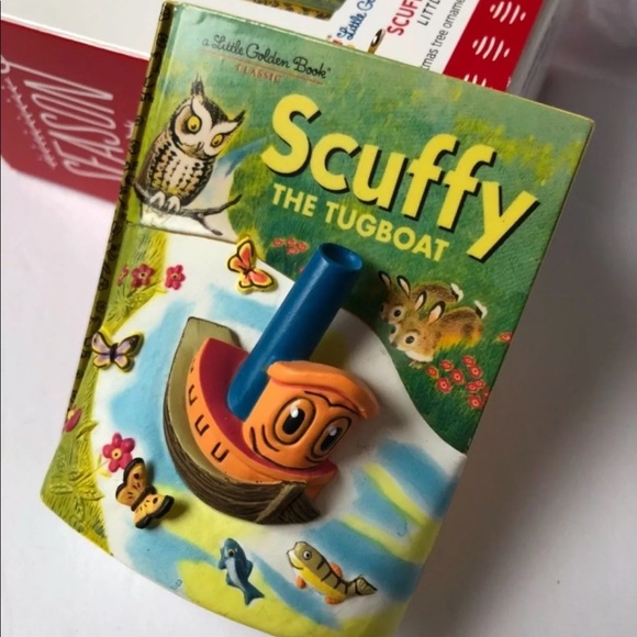 Hallmark Christmas Tree Ornament SCUFFY Tugboat Golden Books Retro Design - Picture 5 of 10